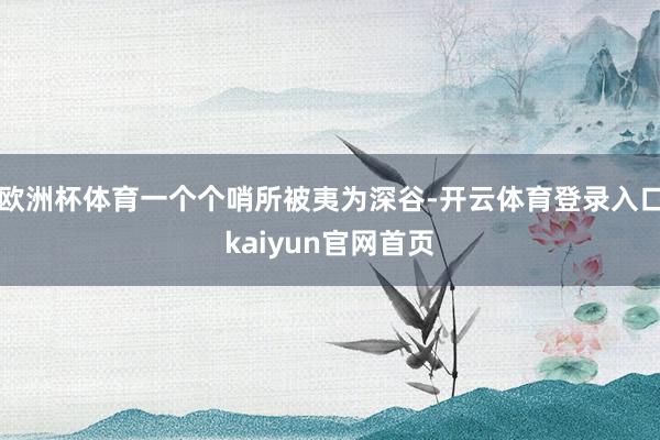 欧洲杯体育一个个哨所被夷为深谷-开云体育登录入口kaiyun官网首页