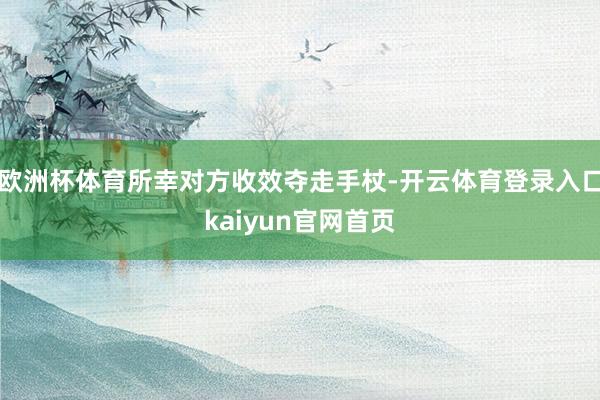 欧洲杯体育所幸对方收效夺走手杖-开云体育登录入口kaiyun官网首页