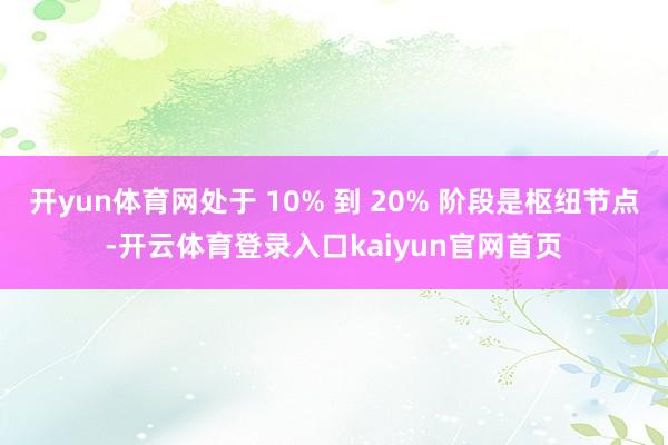 开yun体育网处于 10% 到 20% 阶段是枢纽节点-开云体育登录入口kaiyun官网首页