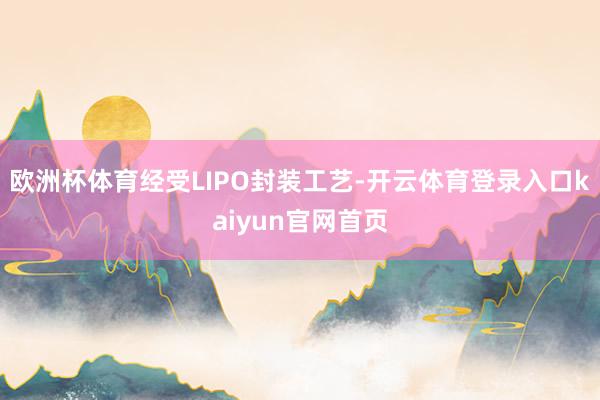 欧洲杯体育经受LIPO封装工艺-开云体育登录入口kaiyun官网首页